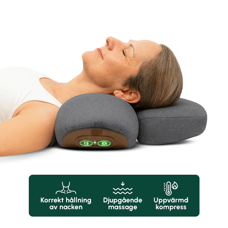 Massage kudde – Shiatsu massage för nacke & rygg